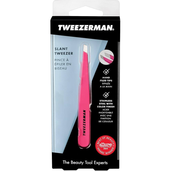 Пінцет для брів Brow slant tweezer Pink