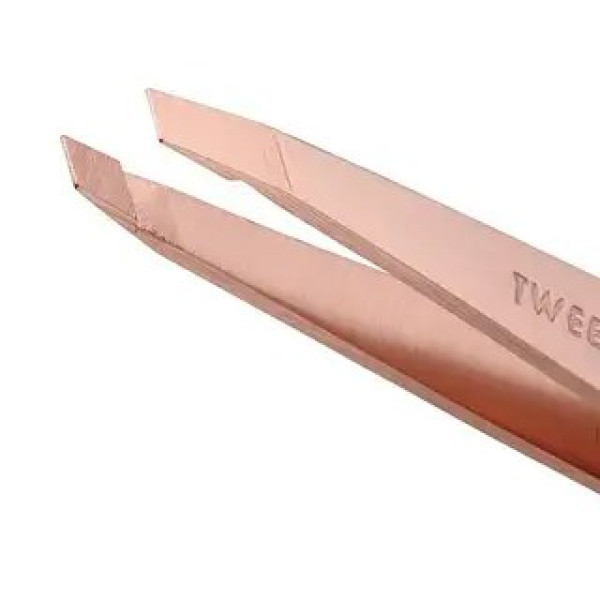 Пінцет для брів Brow slant tweezer Rose gold