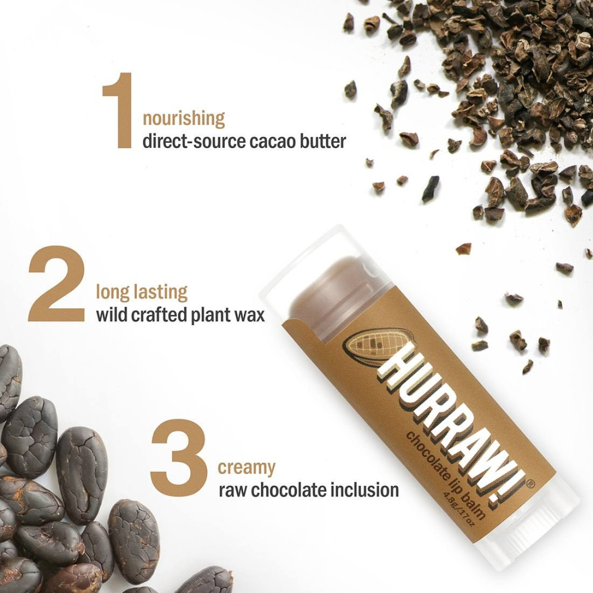 Бальзам для губ з ароматом шоколаду Lip balm stick Chocolate