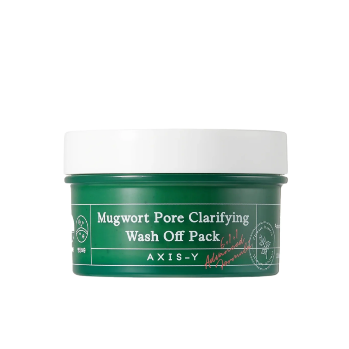 Очищувальна маска з екстрактом полину Mugwort pore clarifying wash off pack