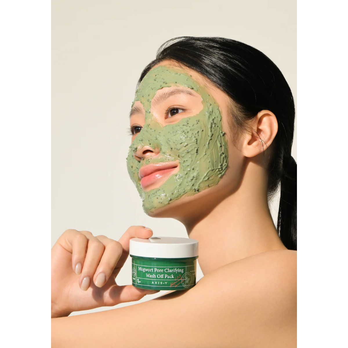 Очищувальна маска з екстрактом полину Mugwort pore clarifying wash off pack