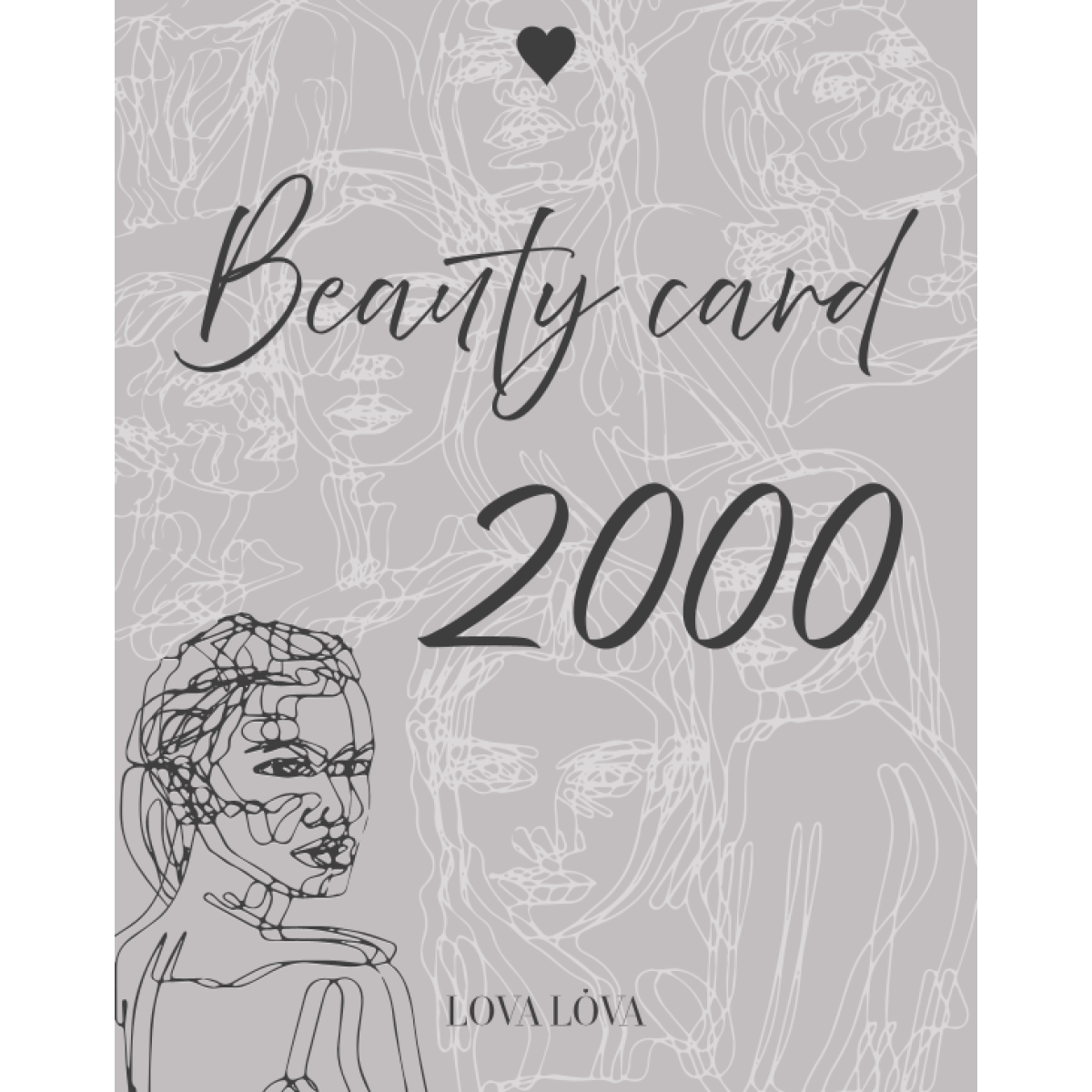 Карта номіналом 2000 Подарункова клубна карта Lova Lova