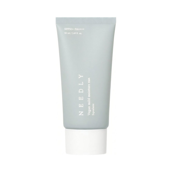 Зволожувальний сонцезахисний крем з рослинним скваланом Vegan mild moisture sun spf 50+