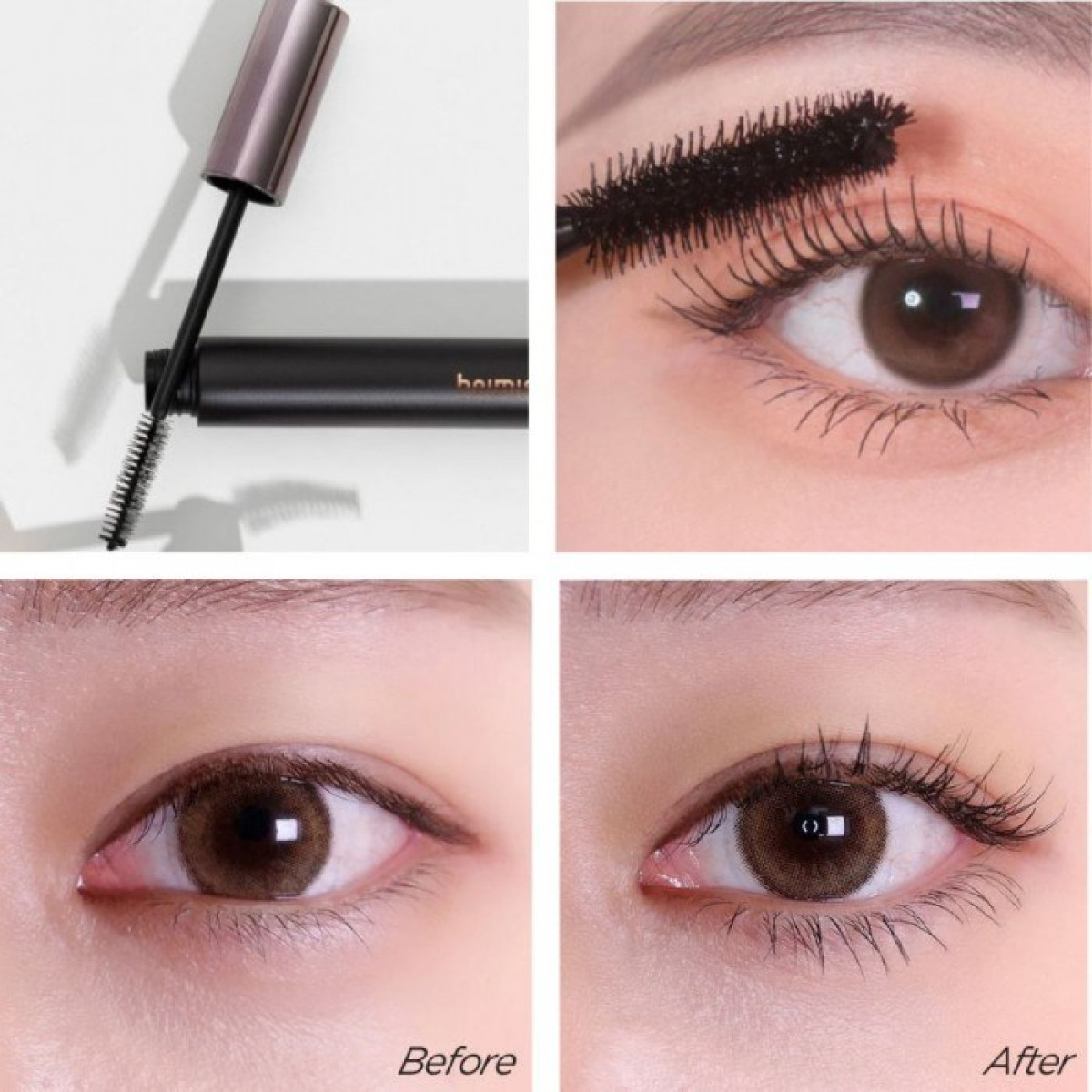 Туш для об'єму вій чорна Dailism smudge stop mascara volume Black