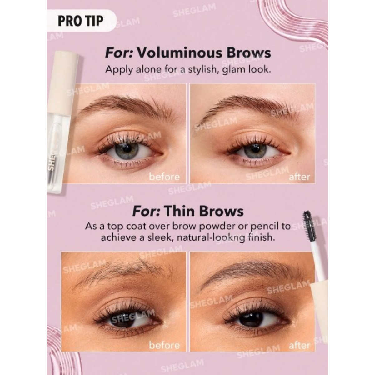 Гель для фіксації брів Set me up brow gel Clear