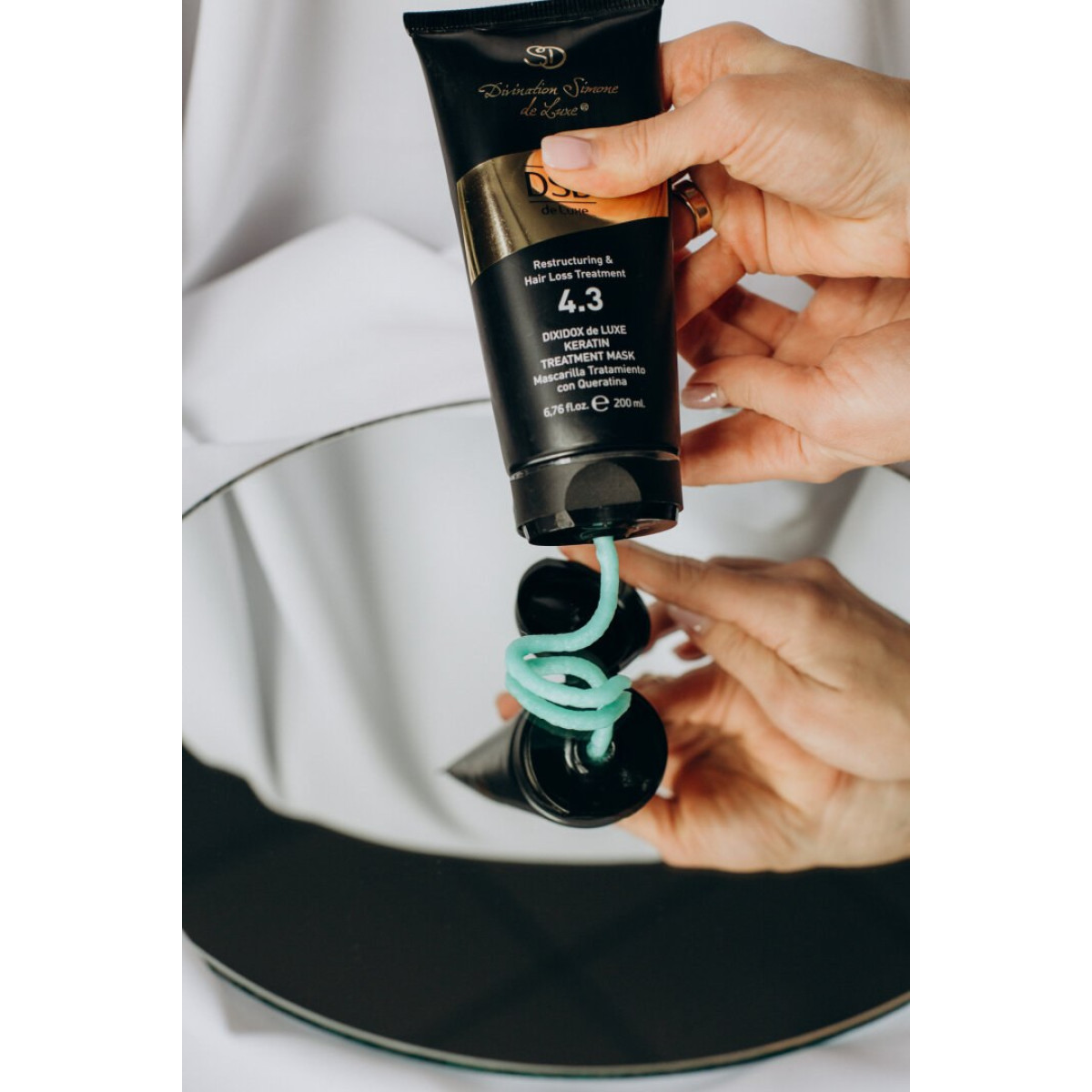 Відновлювальна маска з кератином De luxe 4.3 dixidox keratin treatment mask
