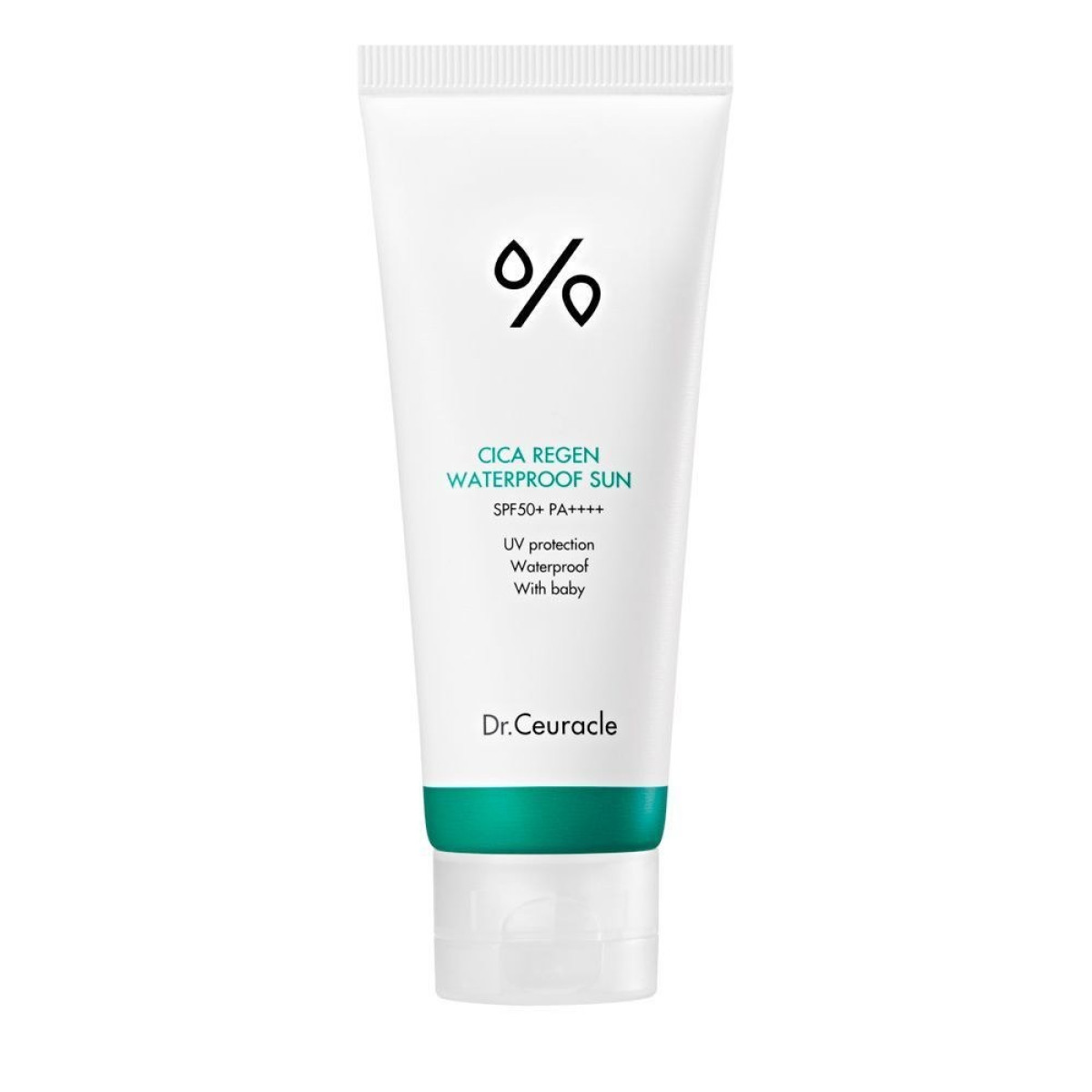 Водостійкий сонцезахисний крем для обличчя Cica regen waterproof sun SPF50+