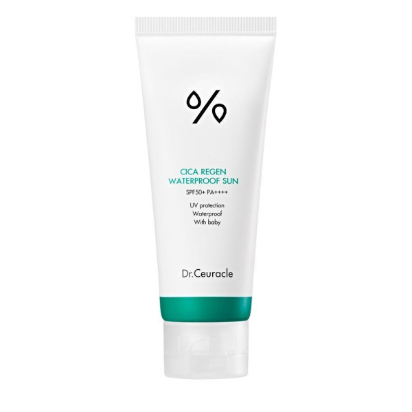 Водостійкий сонцезахисний крем для обличчя Cica regen waterproof sun SPF50+