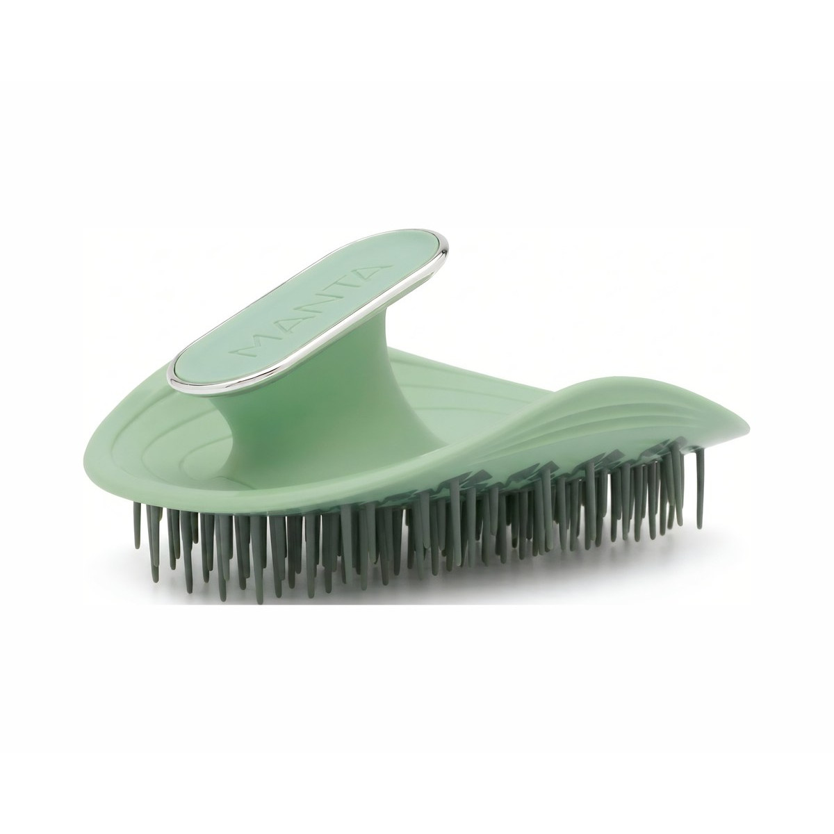 Масажна щітка для шкіри голови та волосся Brush Sage green