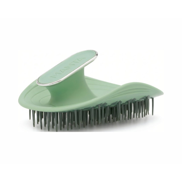 Масажна щітка для шкіри голови та волосся Brush Sage green