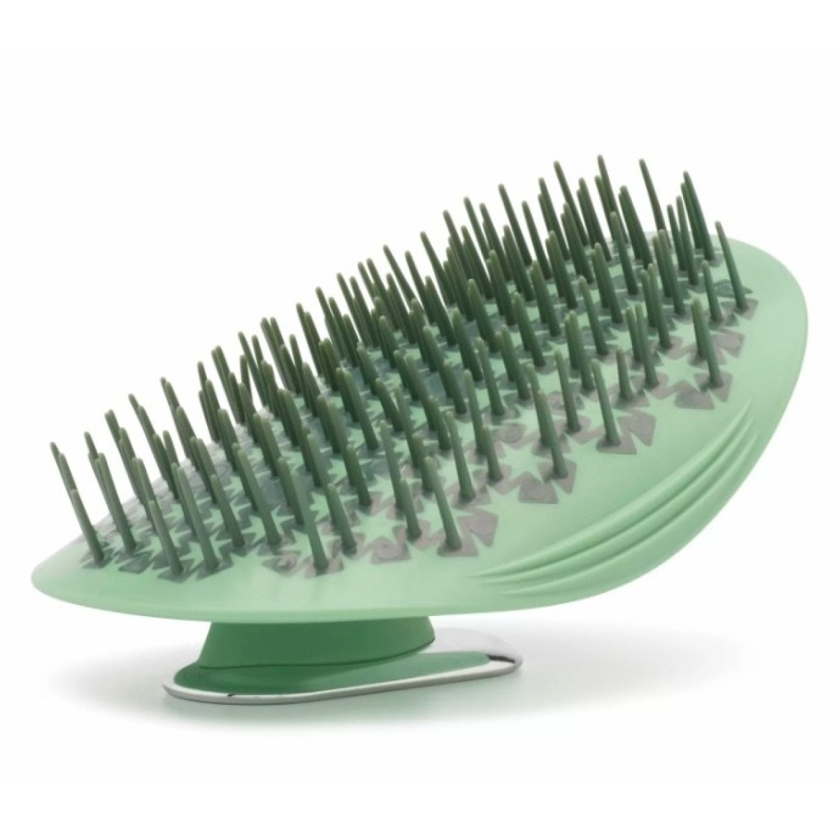 Масажна щітка для шкіри голови та волосся Brush Sage green