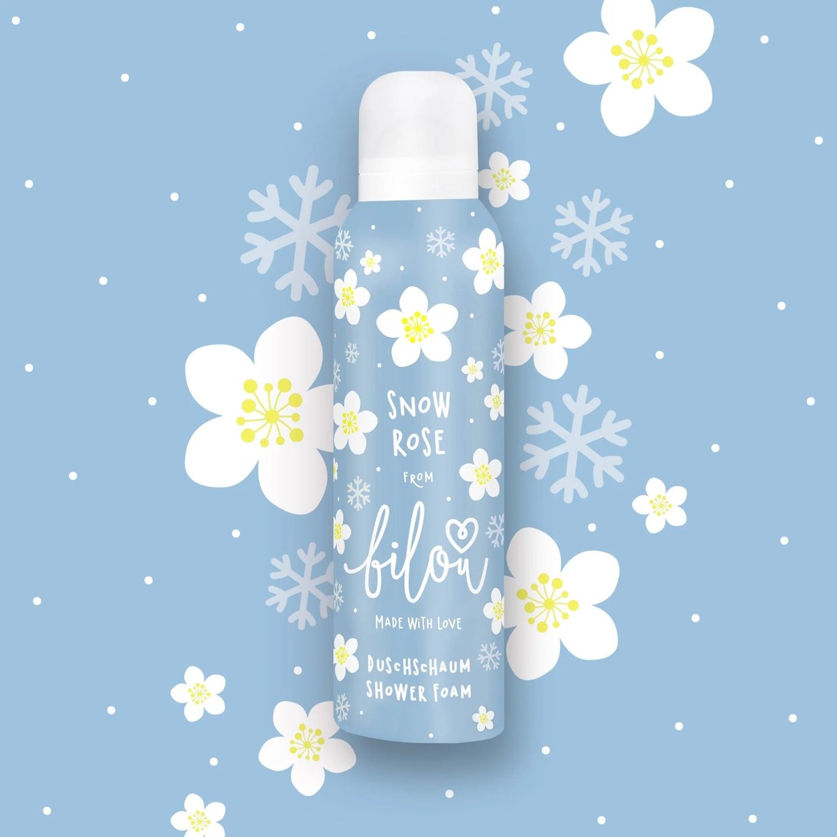 Пінка для душу з квітковим ароматом Shower foam Snow rose