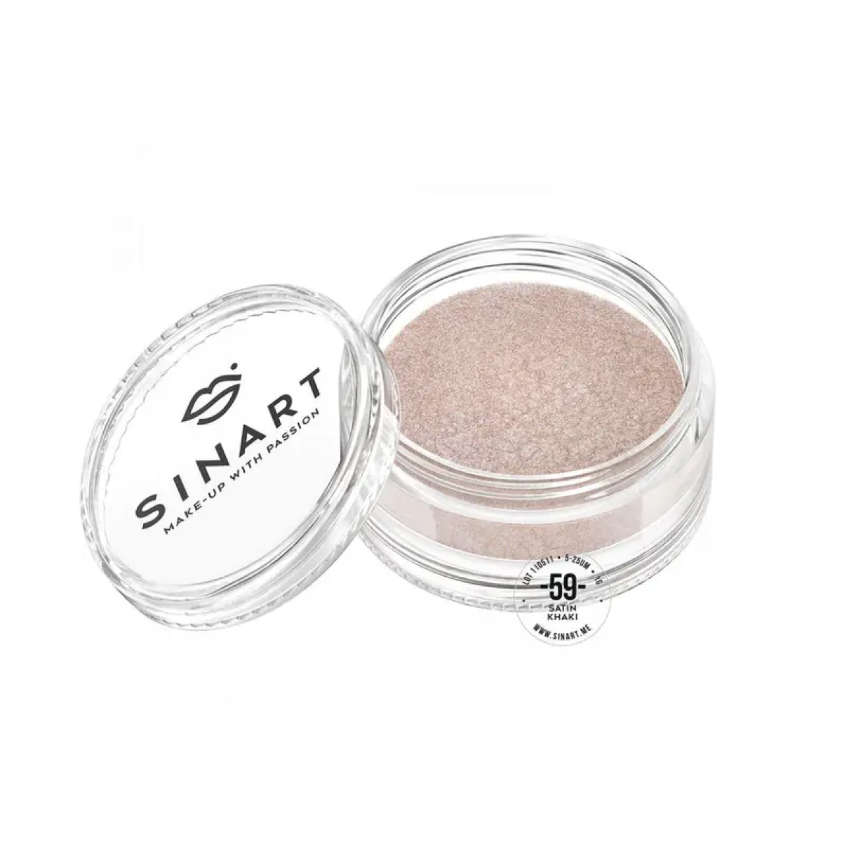 Розсипчасті тіні-пігмент для повік Eyeshadow Satin khaki 059