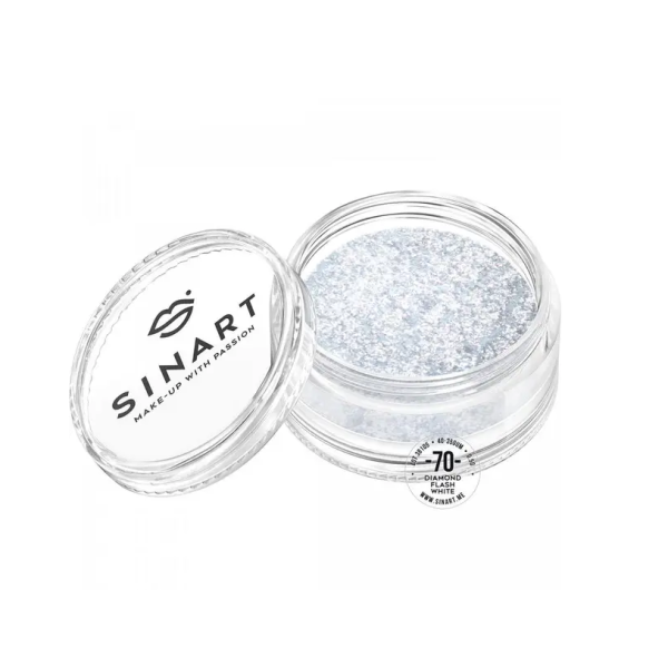 Розсипчасті тіні-пігмент для повік Eyeshadow Diamond flash white 070