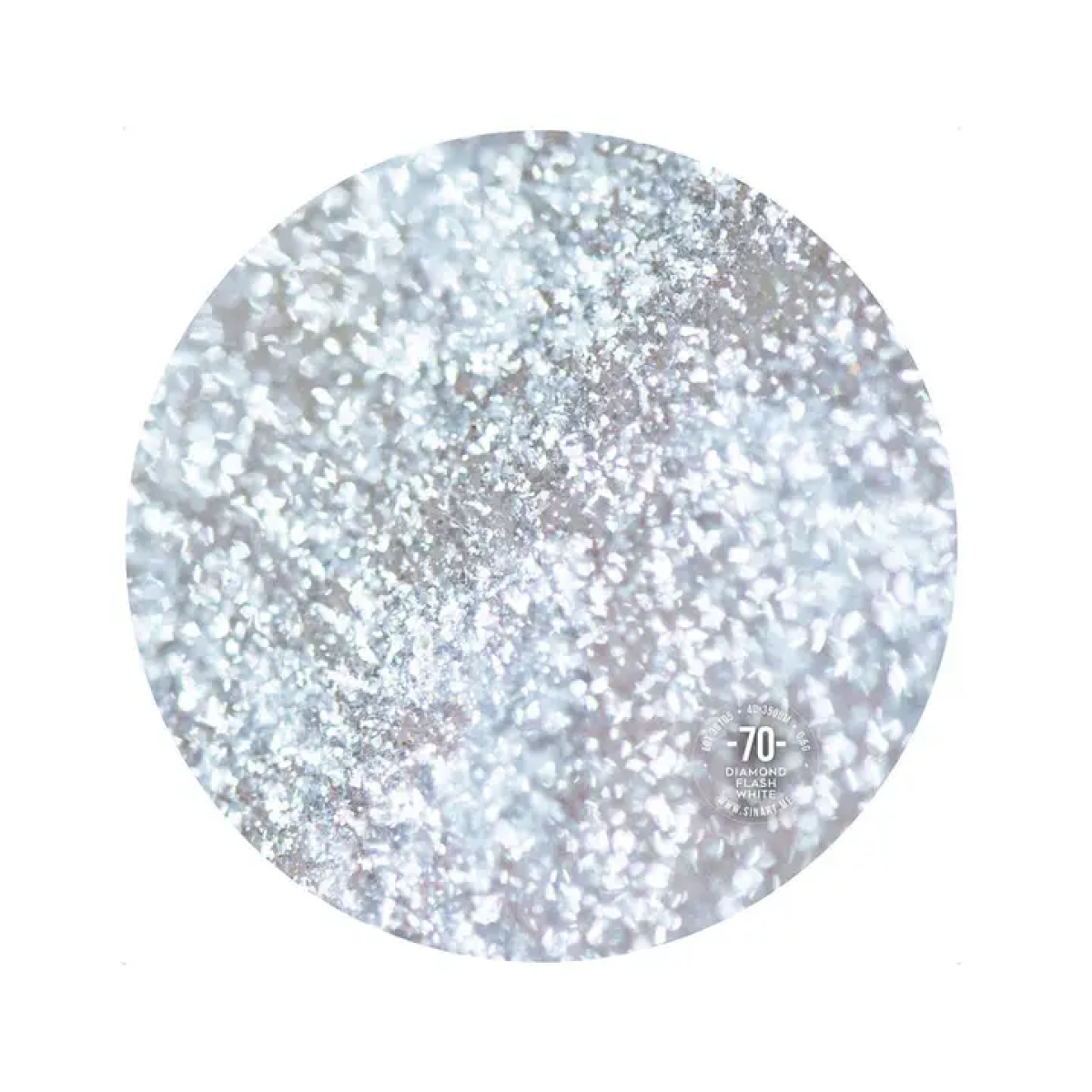 Розсипчасті тіні-пігмент для повік Eyeshadow Diamond flash white 070