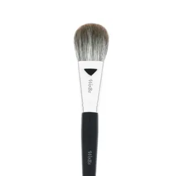 Пензлик для рум'ян, хайлайтеру та корекції з натурального волокна Face brush W3554