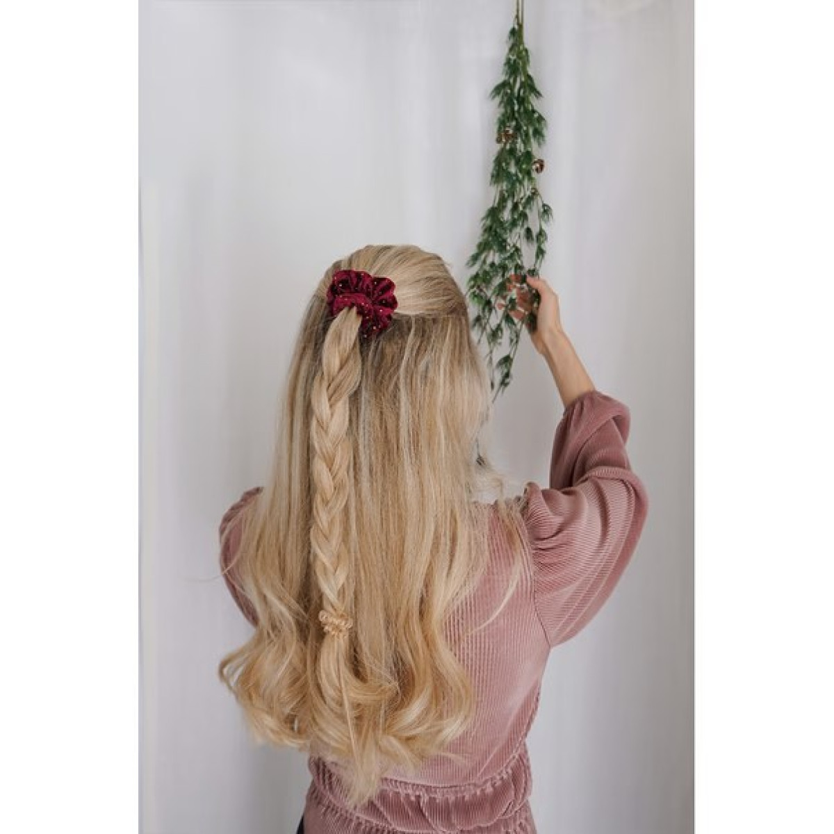 Подарунковий набір для волосся Holidays good things come in trees wine and bronze