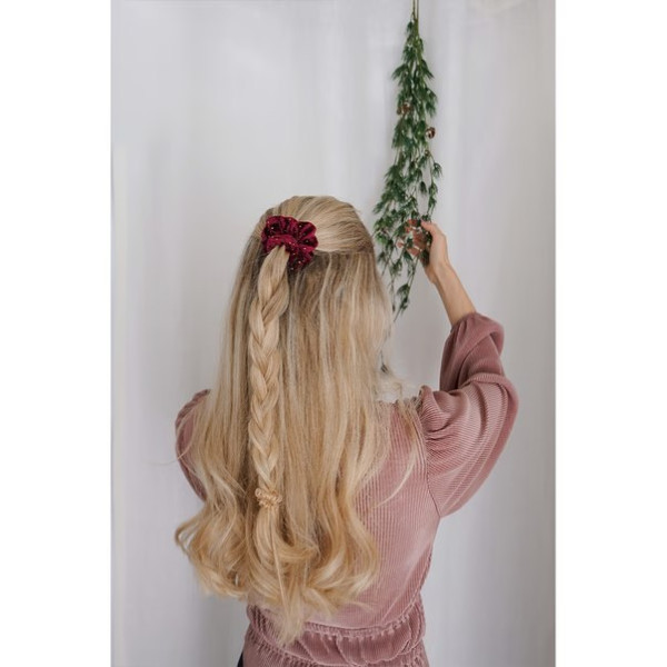 Подарунковий набір для волосся Holidays good things come in trees wine and bronze