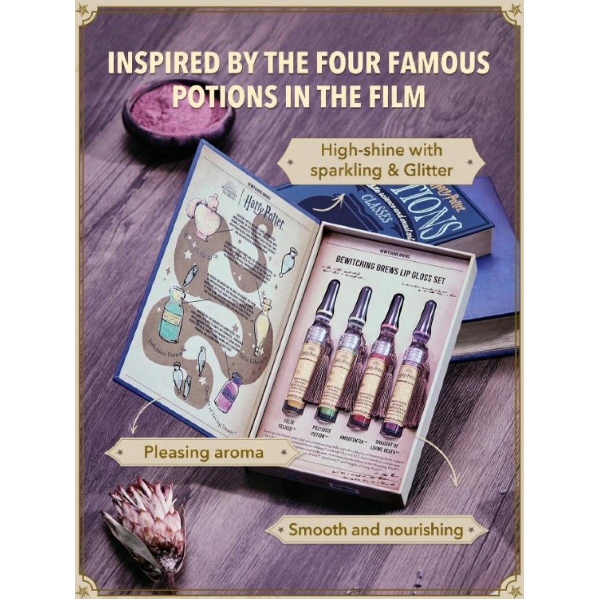 Набір для макіяжу губ Lip set harry potter potions classes lip gloss set