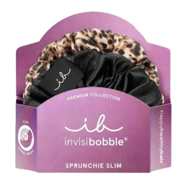Резинка-браслет для волосся Slim Premium leo is the new black