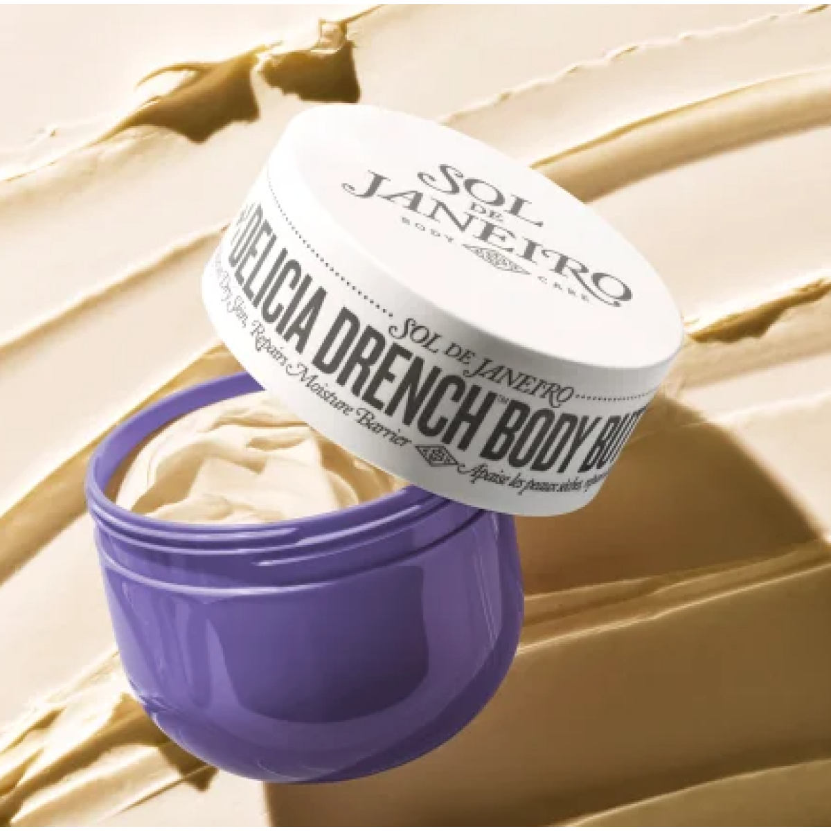 Парфумований зволожувальний крем для тіла у міні форматі Body cream travel size Delicia drench cream