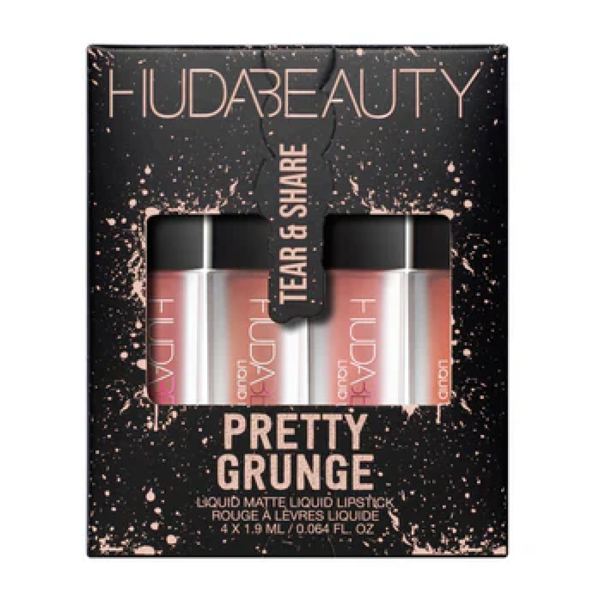 Набір матових помад для губ Pretty grunge liquid matte lip quad