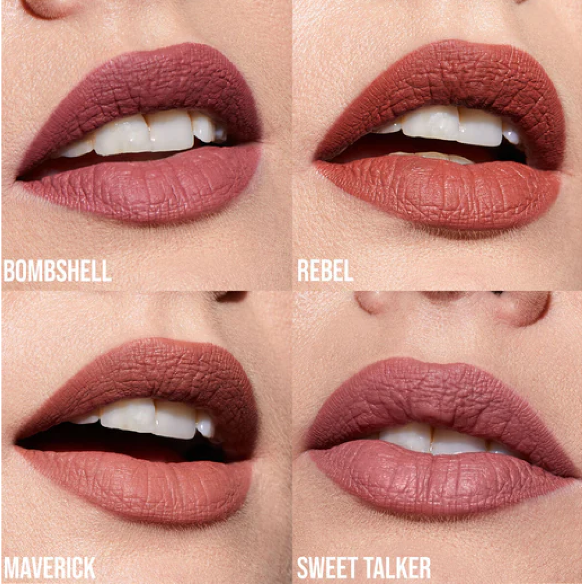 Набір матових помад для губ Pretty grunge liquid matte lip quad