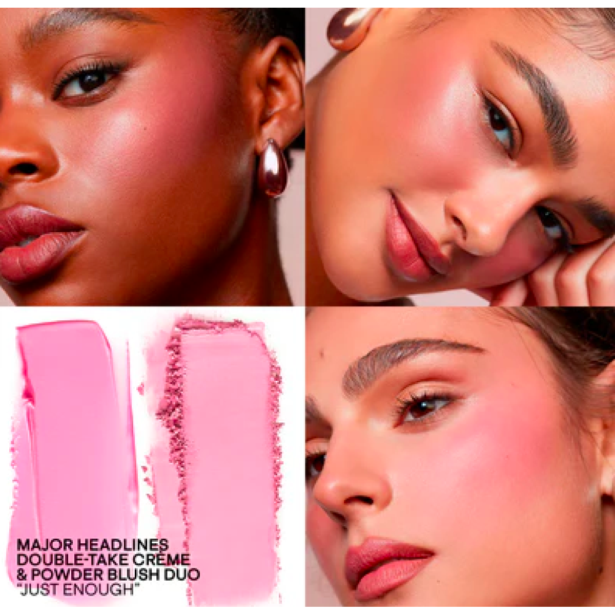 Палетка рум'ян Double-take creme powder blush duo Just enough