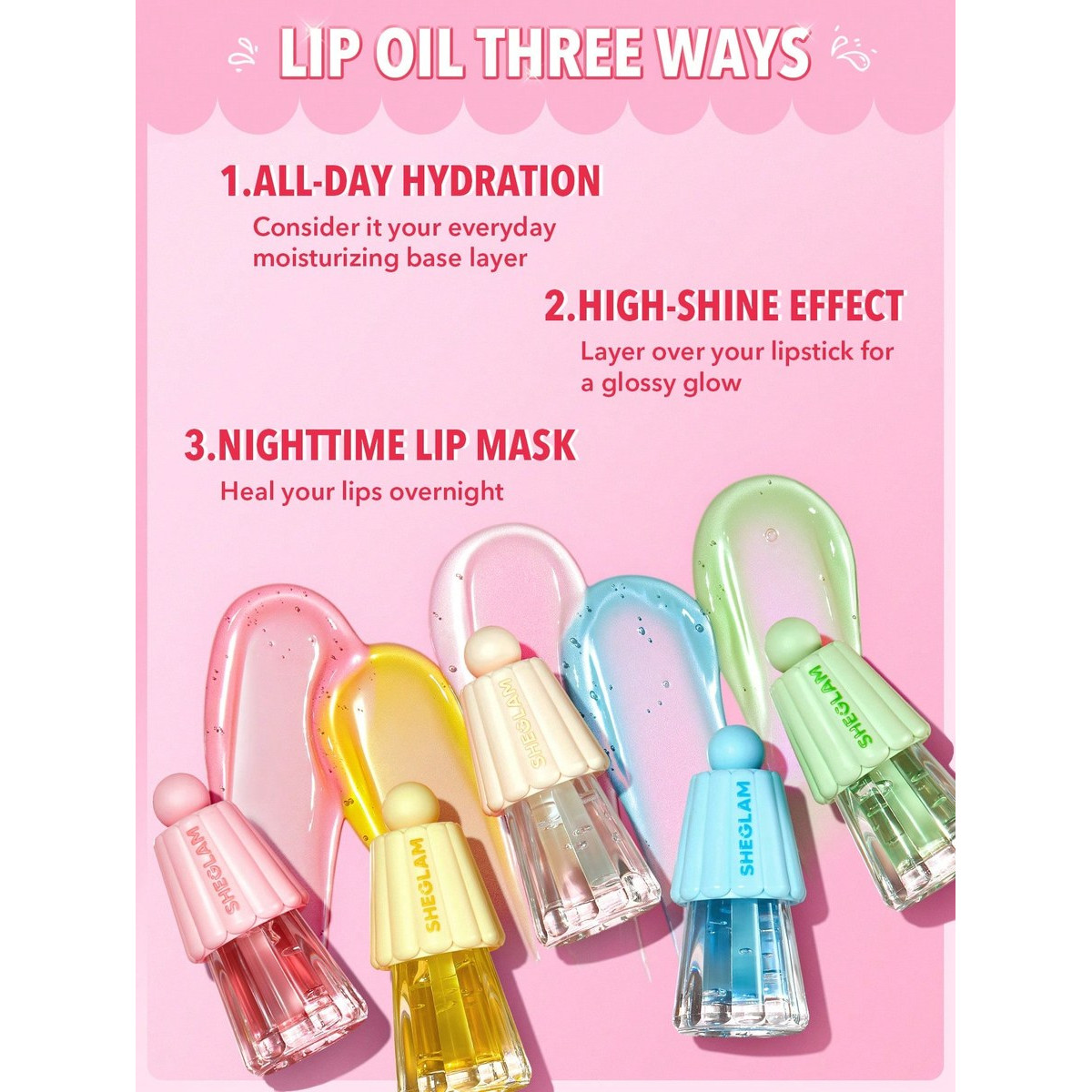 Зволожувальна олія для губ Jelly wow hydrating lip oil Apple envy