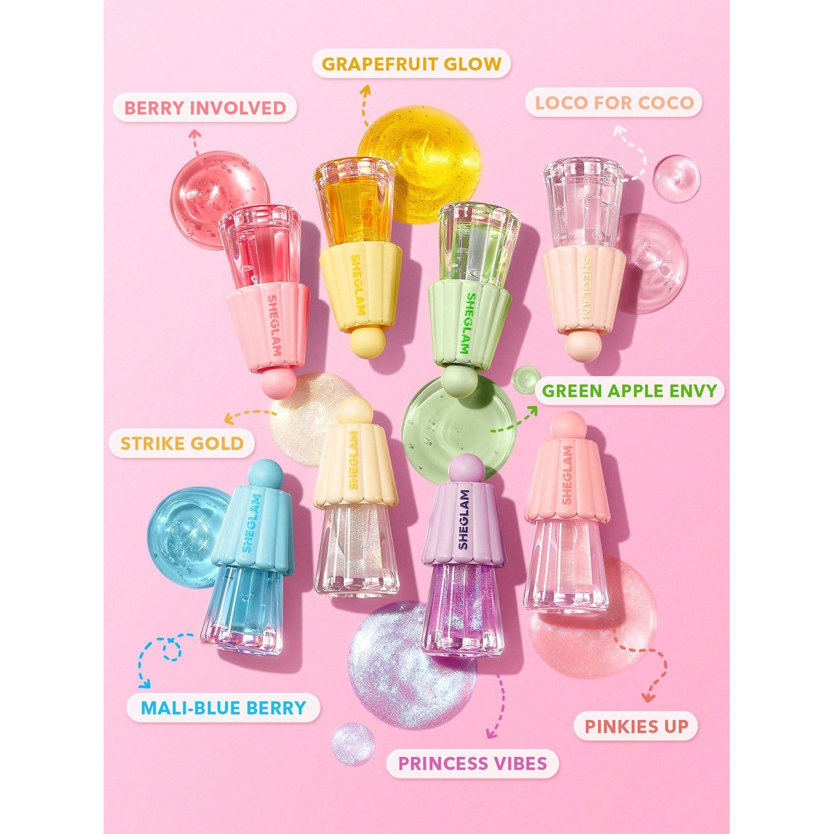 Зволожувальна олія для губ Jelly wow hydrating lip oil Strike gold