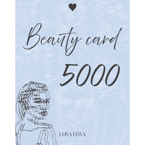 Карта номіналом 5000 Подарункова клубна карта Lova Lova