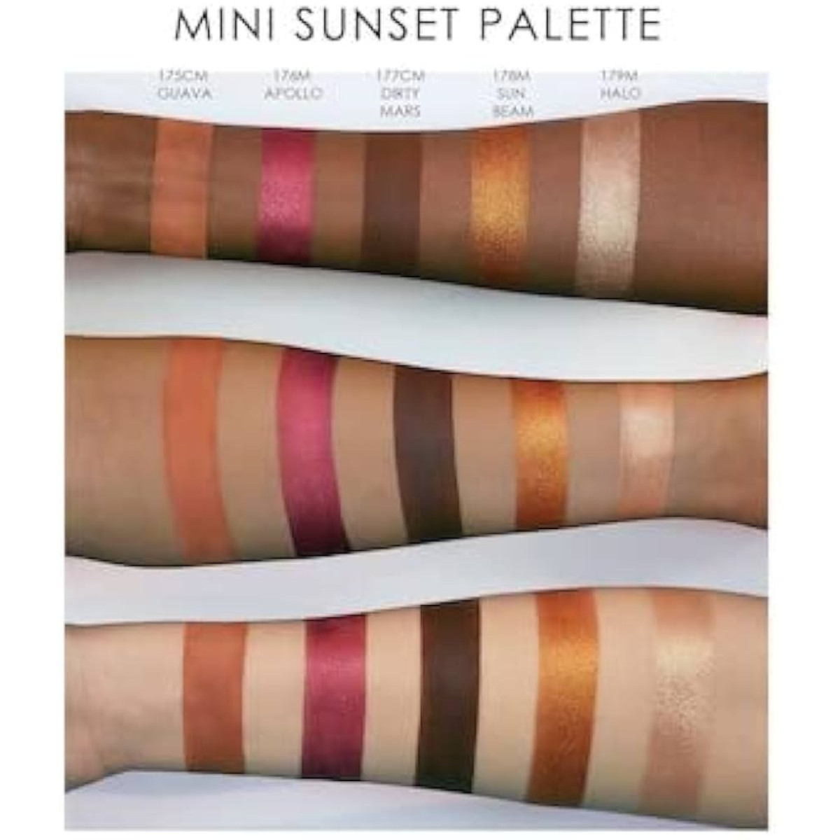 УЦІНКА Палітра тіней у міні форматі Mini eyeshadow palette Sunset