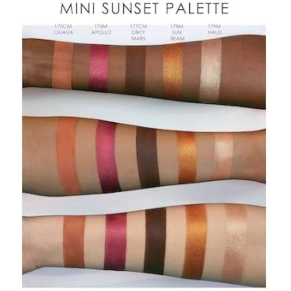 УЦІНКА Палітра тіней у міні форматі Mini eyeshadow palette Sunset