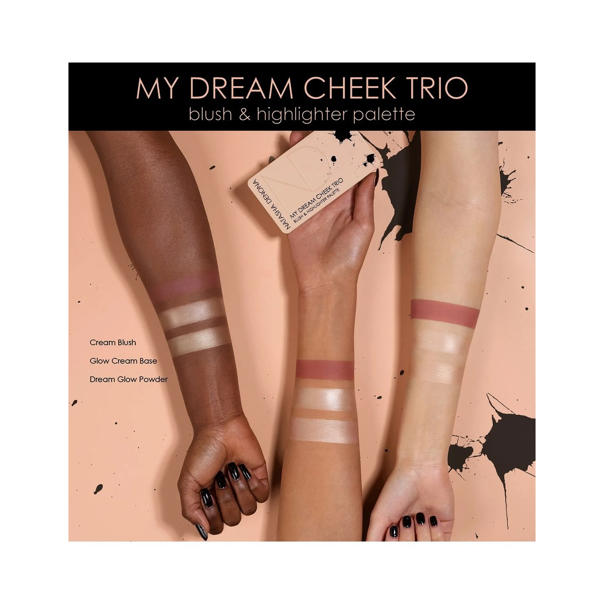 УЦІНКА Палітра для обличчя Face palette my dream cheek trio