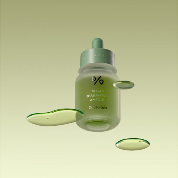 Ампульна сироватка з BHA кислотою та екстрактом матча Vegan bha and matcha ampoule