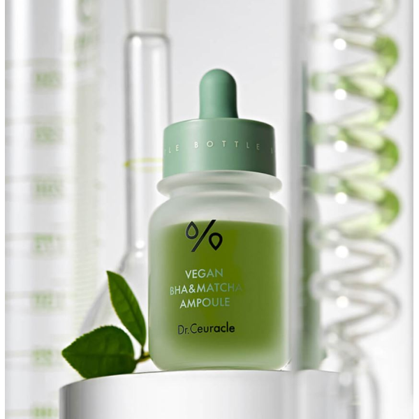Ампульна сироватка з BHA кислотою та екстрактом матча Vegan bha and matcha ampoule