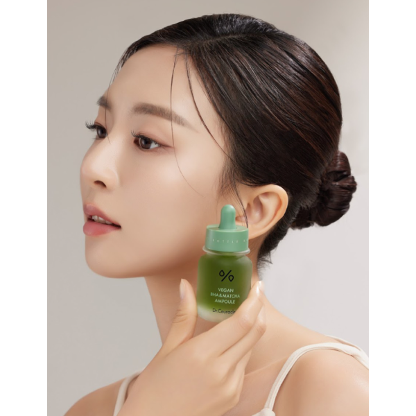 Ампульна сироватка з BHA кислотою та екстрактом матча Vegan bha and matcha ampoule