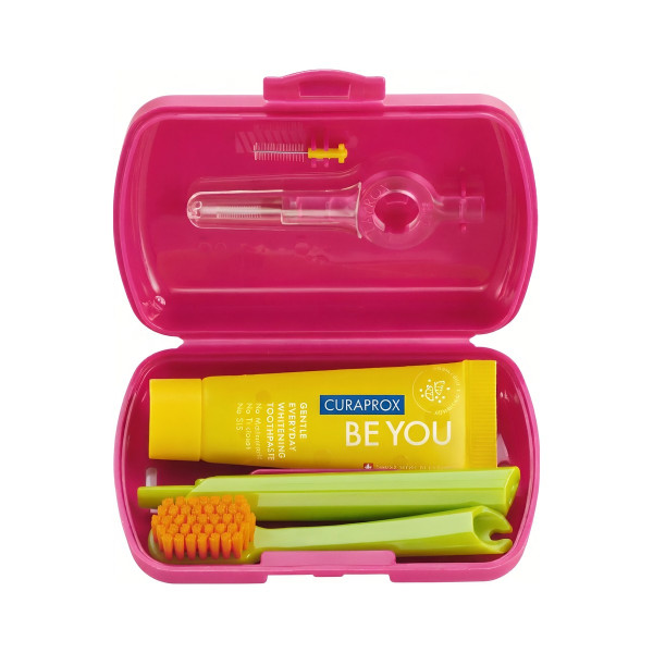 Дорожній набір для догляду за ротовою порожниною Travel set be you Raspberry