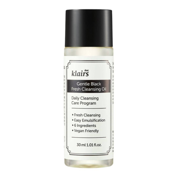 Гідрофільна олія для делікатного очищення Gentle black fresh cleansing oil travel size