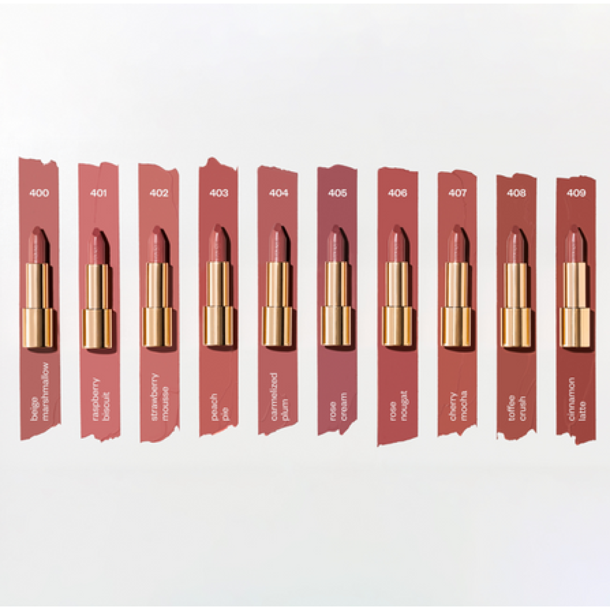 Кремова помада для губ Nudelightful lipstick Strawberry mousse 402