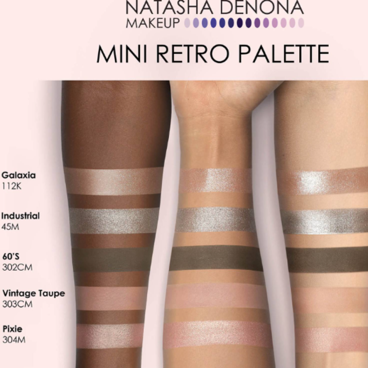 УЦІНКА Палітра тіней у міні форматі Mini eyeshadow palette Retro