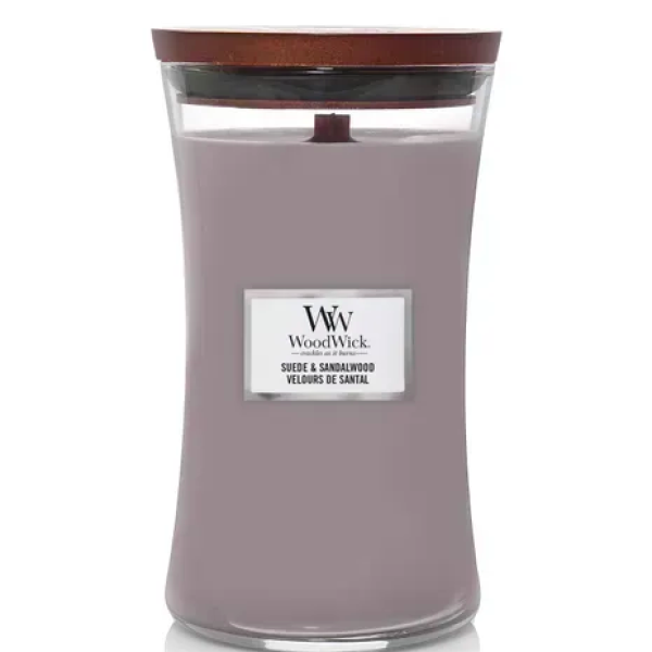 Ароматична свічка з ароматом Large candle Suede & sandalwood