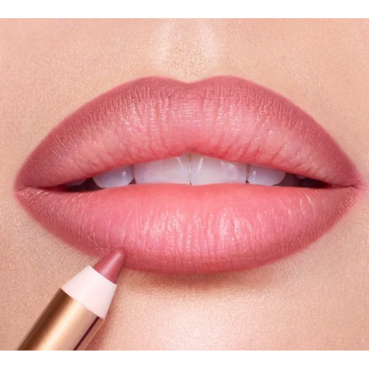 Водостійкий м'який олівець для губ у міні форматі Lip cheat travel size Pillow talk medium