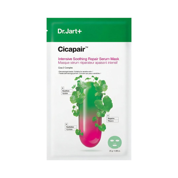 Заспокійлива тканинна маска з цинтеллою Cicapair intensive soothing repair serum mask