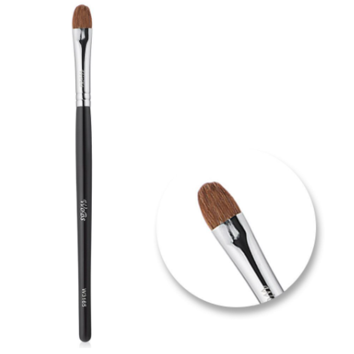 Пензлик для нанесення тіней з натурального волокна Eyeshadow brush W3165