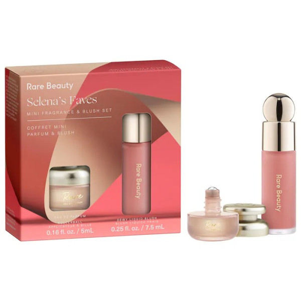 Подарунковий набір з парфумом та рум'янами Make up set  selenas faves mini fragrance & blush
