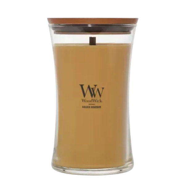 Ароматична свічка з ароматом медового віскі та копченого дерева Large candle Golden bourbon