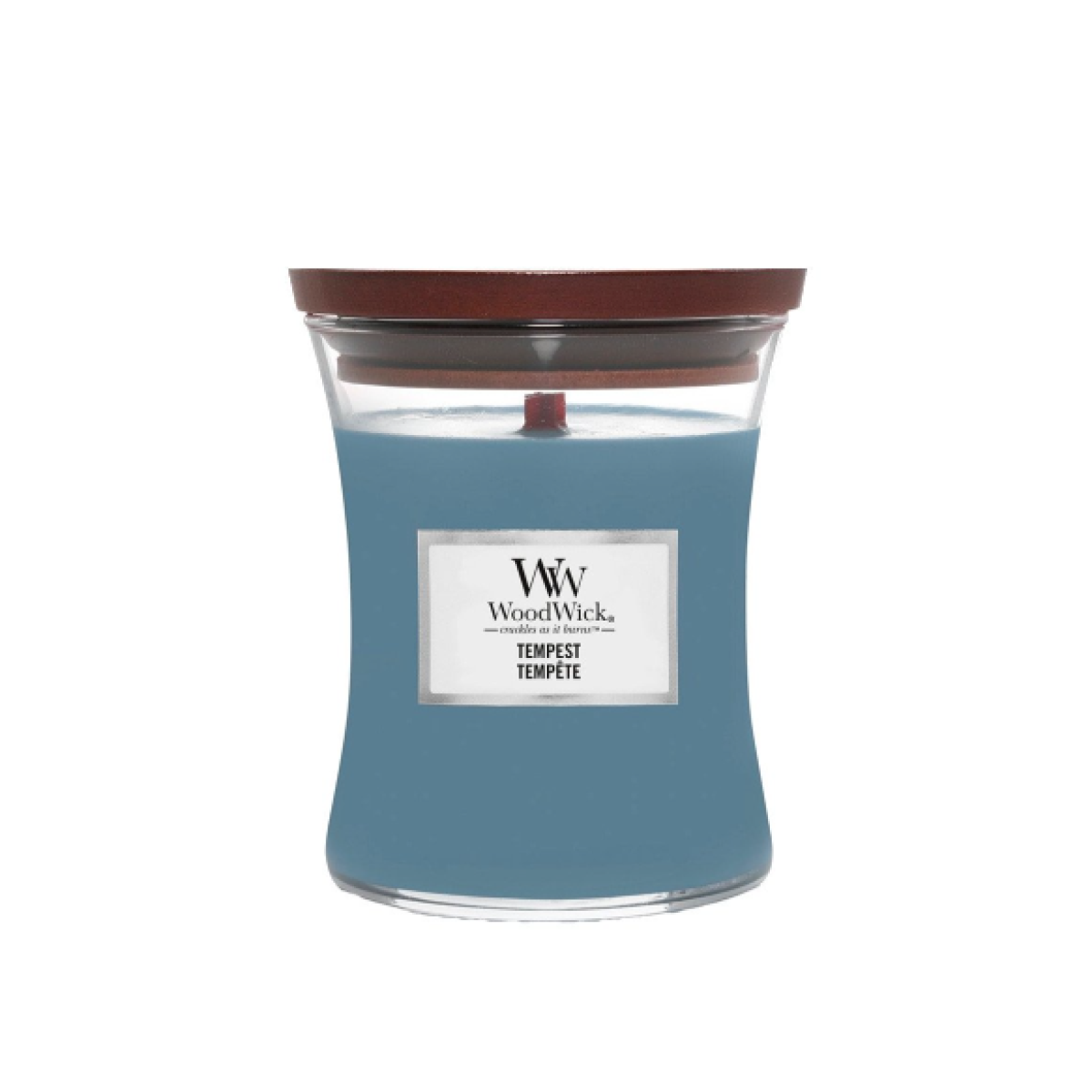 Ароматична свічка з ароматом морської солі та перлин Medium candle Tempest
