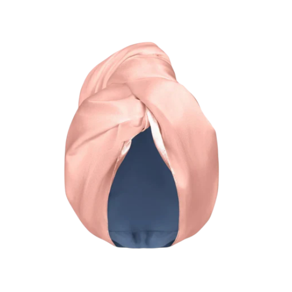 Шовковий тюрбан для вологого волосся Silk hair turban for wet hair Powder pink