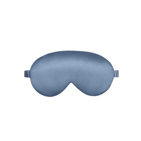 Шовкова маска для сну Silk sleep mask Blue